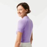Lacoste סוודר סרוג עם צווארון רוכסן DZ4D0D2637 gfu סגול נשים - Image 4