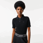 Lacoste סוודר סרוג עם צווארון רוכסן DZ4D0D2638 שחור 031 נשים