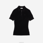 Lacoste סוודר סרוג עם צווארון רוכסן DZ4D0D2638 שחור 031 נשים - Image 5