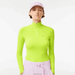 Lacoste סוודר עם צווארון רוכסן DZ4D0D2645 צהוב 90v נשים