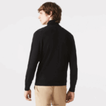 Lacoste סוודר צמר מרינו צווארון גולף DZ4D0D1591 שחור 031 גברים - Image 2