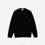 Lacoste סוודר צמר עם צווארון V DZ4D0D1554 שחור 031 גברים - Image 4