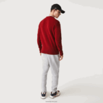 Lacoste סוודר צמר צווארון DZ4D0D1408 בורדו 476 גברים - Image 2