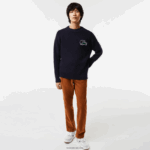 Lacoste סוודר תנין DZ4D0D1380 כחול כהה 166 גברים - Image 2