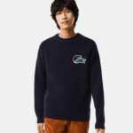 Lacoste סוודר תנין DZ4D0D1380 כחול כהה 166 גברים