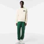 Lacoste סוודר תנין DZ4D0D1381 לבן xfj גברים - Image 2