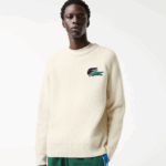 Lacoste סוודר תנין DZ4D0D1381 לבן xfj גברים