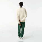 Lacoste סוודר תנין DZ4D0D1381 לבן xfj גברים - Image 3
