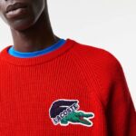 Lacoste סוודר תנין DZ4D0D1382 אדום 240 גברים - Image 2