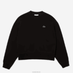 Lacoste סווטשירט אחורי לוגו DZ4D0D2391 שחור 031 נשים - Image 4