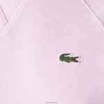 Lacoste סווטשירט בתערובת כותנה עם צווארון צוואר DZ4D0D2394 ורוד z4h נשים - Image 2