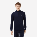 Lacoste סווטשירט גולף עם צווארון משובץ DZ4D0D313 כחול כהה 423 גברים