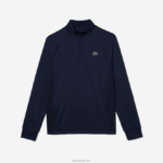 Lacoste סווטשירט גולף עם צווארון משובץ DZ4D0D313 כחול כהה 423 גברים - Image 4
