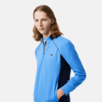 Lacoste סווטשירט גולף עם צווארון משובץ DZ4D0D314 כחול כהה yd2 גברים - Image 2