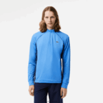 Lacoste סווטשירט גולף עם צווארון משובץ DZ4D0D314 כחול כהה yd2 גברים