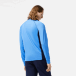 Lacoste סווטשירט גולף עם צווארון משובץ DZ4D0D314 כחול כהה yd2 גברים - Image 3