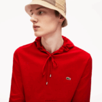Lacoste סווטשירט ג'רזי מכותנה עם קפוצ'ון DZ4D0D620 אדום 240 גברים