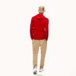 Lacoste סווטשירט ג'רזי מכותנה עם קפוצ'ון DZ4D0D620 אדום 240 גברים - Image 3