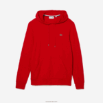 Lacoste סווטשירט ג'רזי מכותנה עם קפוצ'ון DZ4D0D620 אדום 240 גברים - Image 5