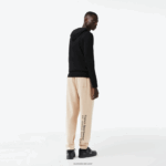Lacoste סווטשירט ג'רזי מכותנה עם קפוצ'ון DZ4D0D673 שחור 031 גברים - Image 3