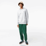 Lacoste סווטשירט ג'רזי מכותנה עם קפוצ'ון DZ4D0D713 chine אפור cca גברים - Image 2
