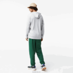 Lacoste סווטשירט ג'רזי מכותנה עם קפוצ'ון DZ4D0D713 chine אפור cca גברים - Image 3