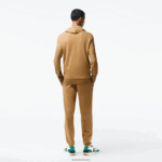 Lacoste סווטשירט ג'רזי מכותנה עם קפוצ'ון DZ4D0D845 חום z0w גברים - Image 3