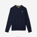 Lacoste סווטשירט טניס מודפס ספורטיבי DZ4D0D1055 כחול כהה 166 גברים - Image 5