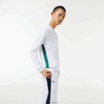 Lacoste סווטשירט טניס מודפס ספורטיבי DZ4D0D1056 לבן 001 גברים
