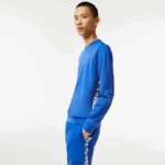 Lacoste סווטשירט טניס מודפס ספורטיבי DZ4D0D1057 כחול k1q גברים