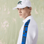Lacoste סווטשירט טניס עם רוכסן מודפס ספורט DZ4D0D1052 לבן 001 גברים - Image 4