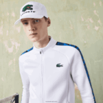 Lacoste סווטשירט טניס עם רוכסן מודפס ספורט DZ4D0D1052 לבן 001 גברים