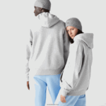 Lacoste סווטשירט כותנה אורגנית עם קפוצ'ון בגזרה רופפת DZ4D0D368 chine אפור cca גברים - Image 3