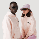 Lacoste סווטשירט כותנה אורגנית עם קפוצ'ון בגזרה רופפת DZ4D0D1158 ורוד בהיר t03 גברים - Image 6