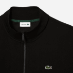 Lacoste סווטשירט כותנה אורגנית עם רוכסן בכושר רגיל - במידות גדולות - גבוה DZ4D0D293 שחור 031 גברים - Image 2