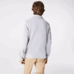 Lacoste סווטשירט כותנה עם רוכסן צווארון עומד DZ4D0D954 chine אפור cca גברים - Image 2