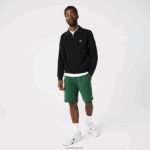 Lacoste סווטשירט כותנה עם רוכסן צווארון עומד DZ4D0D952 שחור 031 גברים - Image 4