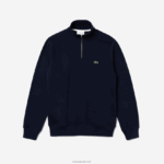 Lacoste סווטשירט כותנה עם רוכסן צווארון עומד DZ4D0D951 כחול כהה 166 גברים - Image 5