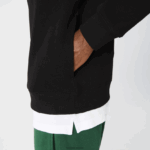 Lacoste סווטשירט כותנה עם רוכסן צווארון עומד DZ4D0D952 שחור 031 גברים - Image 7