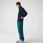 Lacoste סווטשירט כותנה עם רוכסן צווארון עומד DZ4D0D951 כחול כהה 166 גברים - Image 7