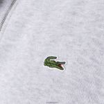 Lacoste סווטשירט כותנה עם רוכסן צווארון עומד DZ4D0D954 chine אפור cca גברים - Image 7