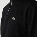 Lacoste סווטשירט כותנה עם רוכסן צווארון עומד DZ4D0D952 שחור 031 גברים - Image 8