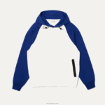 Lacoste סווטשירט כיס עם רוכסן קונטרסט עם ברדס דו-צבעוני DZ4D0D1190 לבן כחול אימה גברים - Image 4