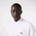 Lacoste סווטשירט מכותנה אורגנית מוברש DZ4D0D272 לבן 001 גברים