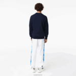 Lacoste סווטשירט מכותנה אורגנית תג DZ4D0D988 כחול כהה 166 גברים - Image 3
