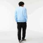 Lacoste סווטשירט מכותנה אורגנית תג DZ4D0D990 כחול hbp גברים - Image 3