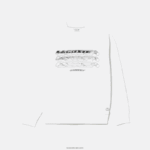 Lacoste סווטשירט ממותג בגזרה רופפת DZ4D0D6 לבן 001 גברים - Image 4