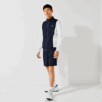 Lacoste סווטשירט ספורט רוכסן DZ4D0D1205 לבן כחול כהה r20 גברים