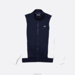 Lacoste סווטשירט ספורט רוכסן DZ4D0D1205 לבן כחול כהה r20 גברים - Image 4