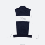 Lacoste סווטשירט ספורט רוכסן DZ4D0D1205 לבן כחול כהה r20 גברים - Image 5